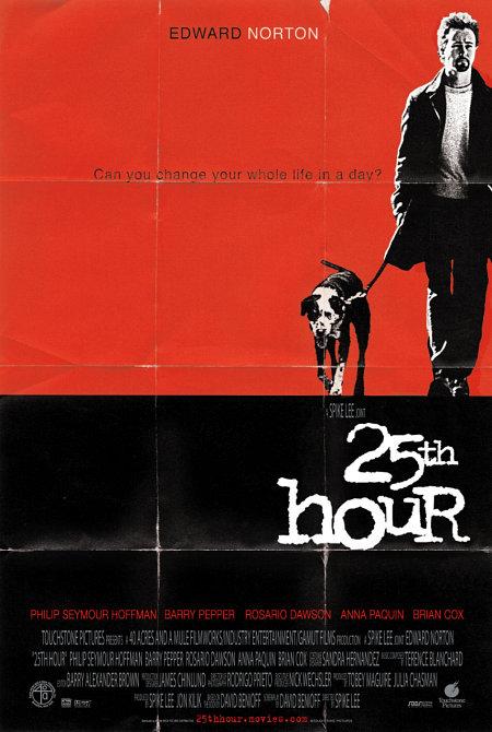 One sheet for 25th Hour