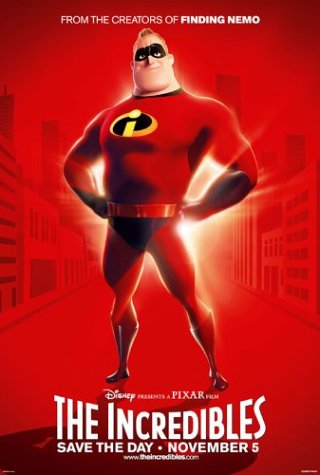 One sheet for The Incredibles
