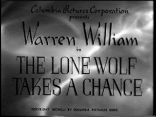 Title screen of The Lone Wolf Takes a Chance