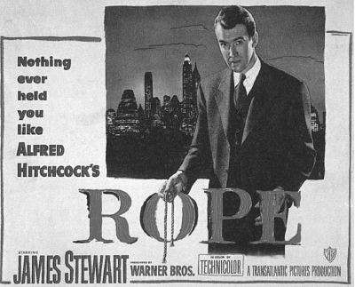 B&W Promotional poster for Rope.