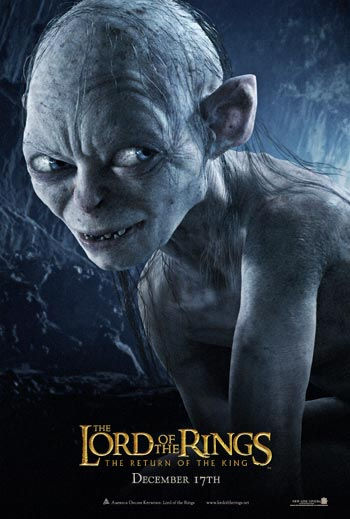Gollum one sheet from Return of the King
