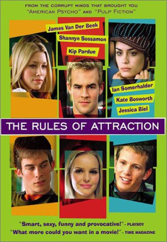 DVD Cover for Roger Avary's Rules of Attraction