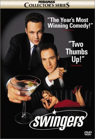 Is it me, or does Vince Vaughn look like he's wearing a lot of lipstick? DVD Cover for Special Edition Swingers
