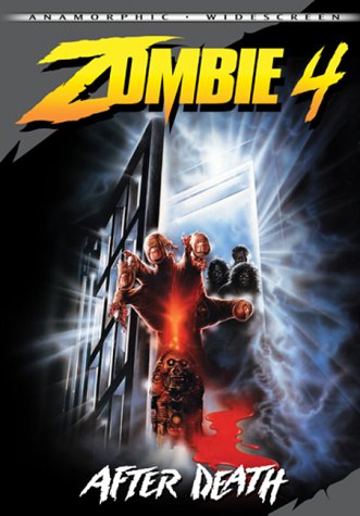 DVD Cover for Zombie 4. You can probably tell that something is fishy right from the cover...